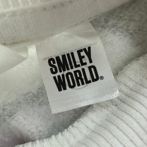 H&M Smiley World Oversized Printed Sweatshirt White Happy Face Toddler 2T - Picture 3 of 5